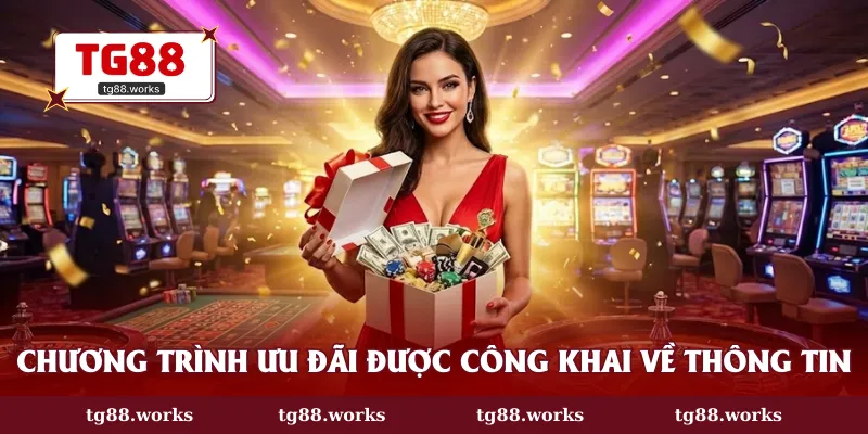 Chương trình ưu đãi được công khai về thông tin